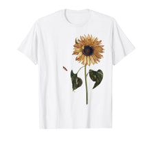 Load image into Gallery viewer, Sunflower T-Shirt Helianthus Annuus Botanical Art, Flower