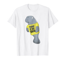 Load image into Gallery viewer, Funny Come at me bro manatee distressed shirt