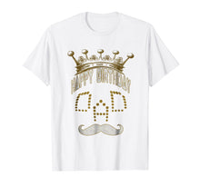 Load image into Gallery viewer, Happy birthday DAD T-SHIRT cute mustache skull