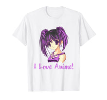 Load image into Gallery viewer, I Love Anime! Anime Girl T-Shirt Manga
