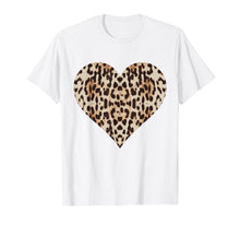 Load image into Gallery viewer, Cool Cheetah Leopard Heart t-shirt Animal Print Love Symbol