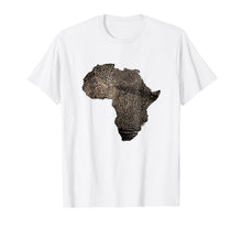 Load image into Gallery viewer, Africa DNA T Shirt Flag Thumb Fingerprint Roots Proud Tee