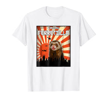 Load image into Gallery viewer, Ferret Zilla Ferret T-Shirt, Cute Ferret Shirt Kawaii Tee