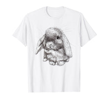 Load image into Gallery viewer, Lop Eared Bunny Rabbit Sketch T-Shirt Mens Womens Childrens