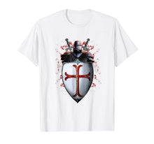 Load image into Gallery viewer, Knights Templar Flag Helmet Cross Sword Gift Shirt