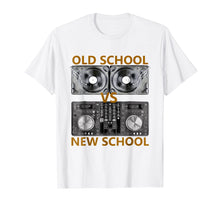 Load image into Gallery viewer, Old School DJ VS New School DJ T-Shirt, House/Dance Music