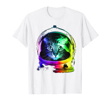 Load image into Gallery viewer, Astronaut cat T-Shirt space cat Tee for men, women, kids
