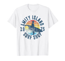 Load image into Gallery viewer, Jaws Amity Island Surf Board Graphic T-Shirt