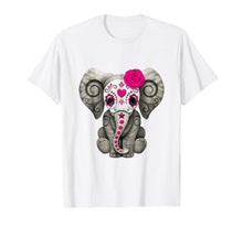 Load image into Gallery viewer, Dead Sugar Skull Elephant Funny Halloween Costume Gift Shirt
