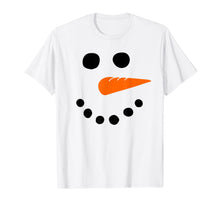 Load image into Gallery viewer, Snowman Face Carrot Nose Christmas Winter Cosplay Costume T-Shirt