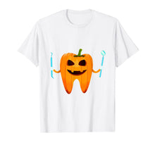 Load image into Gallery viewer, Funny Dental Halloween Tooth Pumpkin Dentist Halloween Gift T-Shirt