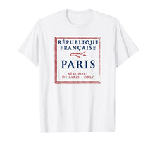 Load image into Gallery viewer, Paris France Passport Stamp Vacation Travel Souvenir T-Shirt