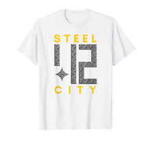 Load image into Gallery viewer, Pittsburgh Steel City 412 Strong Metal Design T-Shirt-4013807