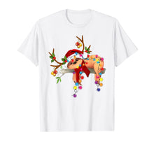 Load image into Gallery viewer, Santa sloth gorgeous reindeer Light Christmas Lover Gift T-Shirt