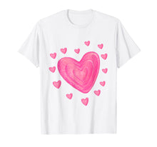 Load image into Gallery viewer, Hearts T Shirt Kids School TShirt Valentines Day Girls Boys T-Shirt-925328