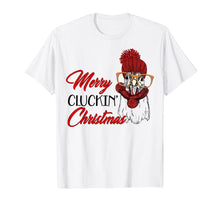 Load image into Gallery viewer, Merry Cluckin' Christmas Funny Farm Chicken Christmas Gift T-Shirt