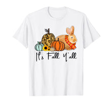 Load image into Gallery viewer, It's Fall Y'all Bunny Leopard Pumpkin T-Shirt