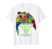 Load image into Gallery viewer, Parrots Drinking Margarita Hawaiian Shirt Vacation Birds T-Shirt