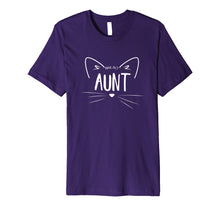 Load image into Gallery viewer, Purr fect Aunt Perfect Auntie Cat Kitty Lover Shirt