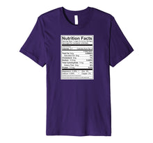 Load image into Gallery viewer, HackSwag Funny Semen Nutritional Info T-Shirt