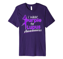 Load image into Gallery viewer, I Wear Purple For My Lupus Awareness T Shirt