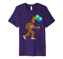 Load image into Gallery viewer, Bigfoot Birthday Cake Balloons Sasquatch T-Shirt
