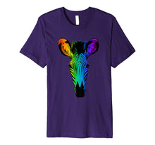 Load image into Gallery viewer, Beautiful Zebra Face Animal T Shirt Colorful Zebra Tee