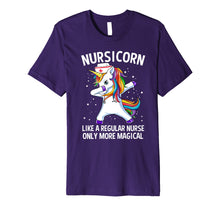 Load image into Gallery viewer, Dabbing Unicorn Nursicorn Funny Nurse Gift Premium T-Shirt
