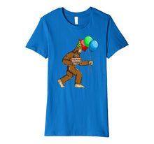 Load image into Gallery viewer, Bigfoot Birthday Cake Balloons Sasquatch T-Shirt