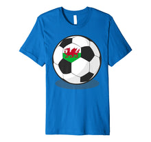 Load image into Gallery viewer, Welsh Flag On Soccer Ball | Wales Football Jersey Tee