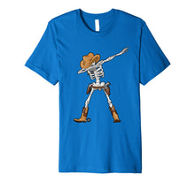 Load image into Gallery viewer, Dabbing Skeleton T Shirt Kids Cowboy Hat Halloween Funny Dab