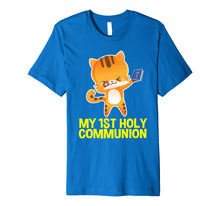 Load image into Gallery viewer, My 1st Holy Communion Dabbing Cat Gifts for Boy Girl Premium T-Shirt