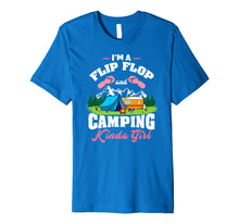 Load image into Gallery viewer, Flip Flop & Camping kinda Girl T-Shirt - Camper Shirt Gift
