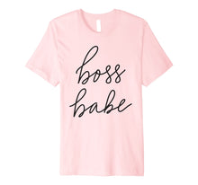 Load image into Gallery viewer, Boss Babe T-Shirt Blk Lett
