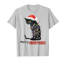 Load image into Gallery viewer, Merry Kissmyass Funny \Black Cat Christmas Tree Gifts T-Shirt