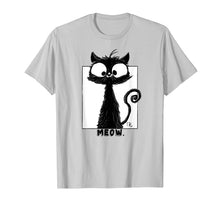 Load image into Gallery viewer, Cute Black Cat T-Shirt Kitty Lovers Big Face Black Cat Shirt