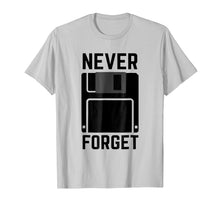 Load image into Gallery viewer, Never Forget Floppy Disk Vintage Tech Funny T-Shirt