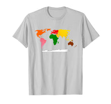 Load image into Gallery viewer, Montessori Continents of the World Tshirt - Geography Tshirt