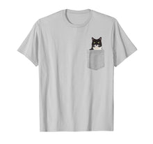 Load image into Gallery viewer, Cat in Your Pocket Tuxedo t shirt shirt