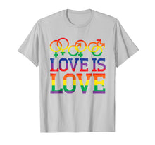 Load image into Gallery viewer, Love Is Love Rainbow t-shirt - Gay Lesbian Pride Shirts