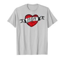 Load image into Gallery viewer, Hand-Drawn Mom Heart Tattoo T-Shirt Mother's Day Tee