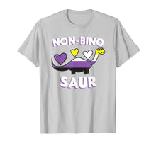 Load image into Gallery viewer, Non-Bino Saur Funny & Cute Non Binary Dinosaur T-Shirt