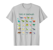Load image into Gallery viewer, Types Of Dinosaurs T-Shirt Cute Dinosaur Tee