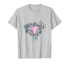 Load image into Gallery viewer, Uterus middle fingers up tee feminist protest shirt