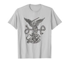 Load image into Gallery viewer, Saint St Michael Catholic Archangel Angel T-Shirt