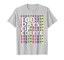 Load image into Gallery viewer, Coffee Teacher Shirt 100 Coffee Cups 100th Day School