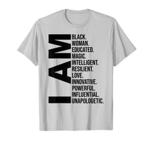 Load image into Gallery viewer, I Am Black Woman Black History Month Educated Black Girl T-Shirt-239261