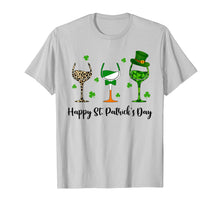 Load image into Gallery viewer, Irish Gifts Three Wine Glasses Shamrock St Patrick's Day T-Shirt-840834
