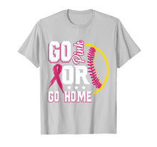 Load image into Gallery viewer, Go Pinkk Or Go Home Breast Cancer Softball T-Shirt