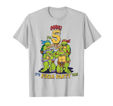 Load image into Gallery viewer, Teenage Mutant Ninja Turtles I'm 5 Dude Pizza Birthday Party T-Shirt
